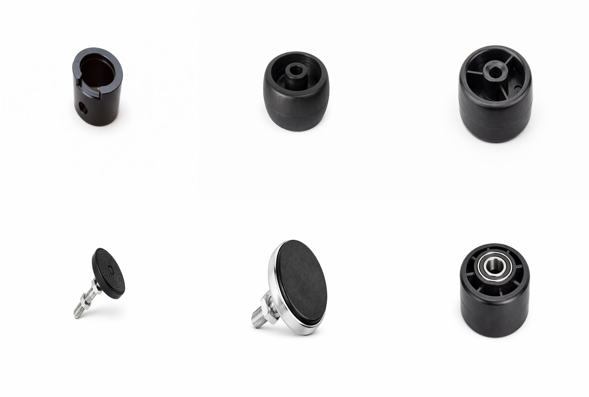 Fitness Equipment Adjustable Feet & Transport Wheels