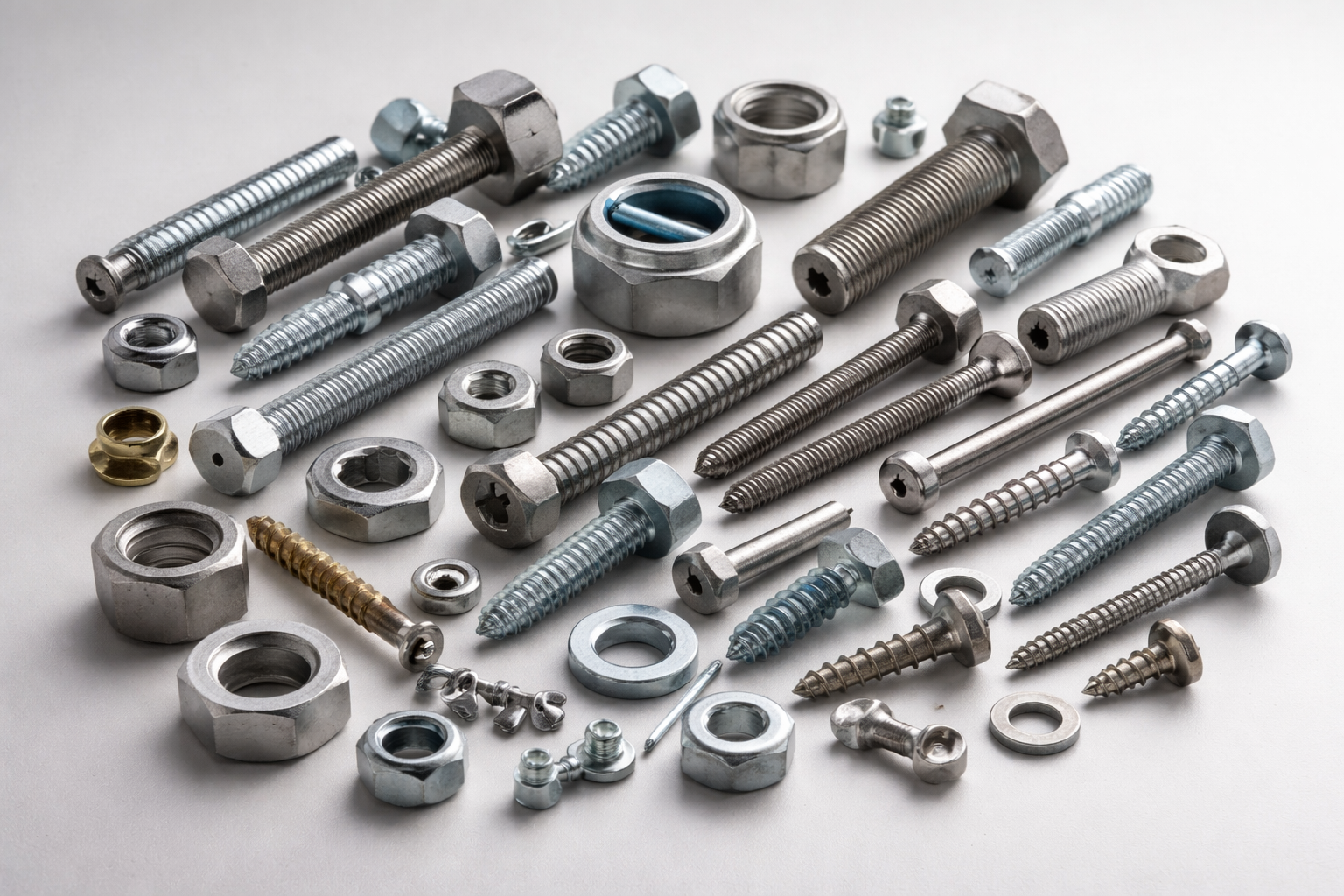 Hardware Nuts Bolts Screws Washers