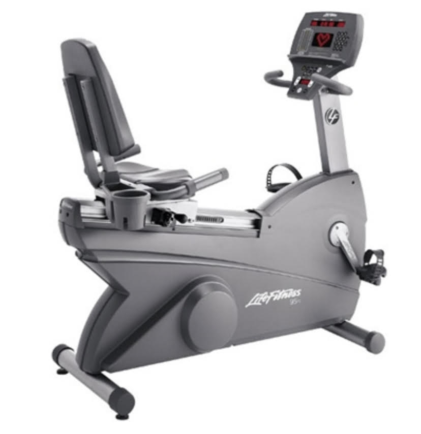 Used Life Fitness 95Ri LRI 106593 Recumbent Stationary Bike