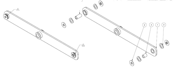 ASSEMBLY, 3P LINK ARM SET