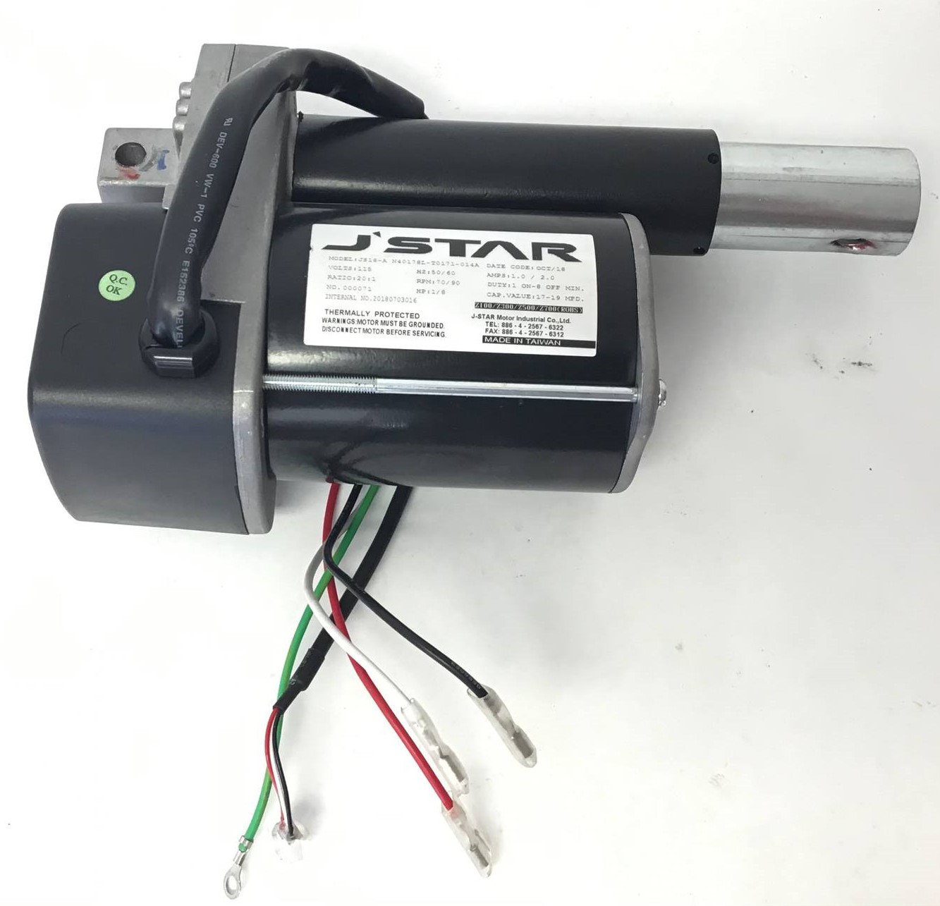 Incline Motor-(TM01-014,JS18A,N40178L,115V,1/8HP,340mm)