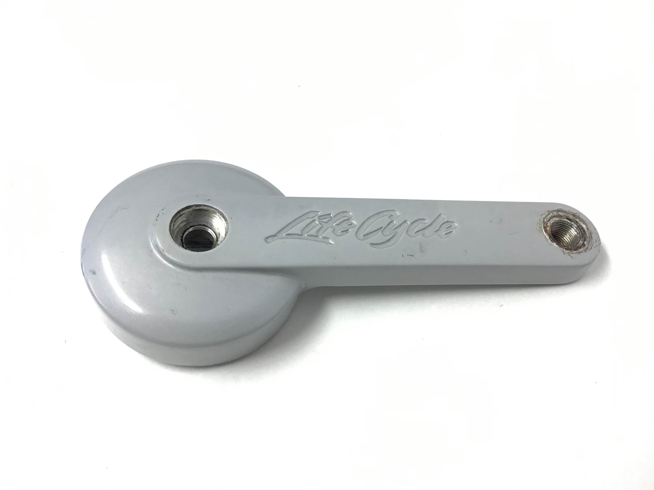 CRANK ARM: LEFT, ARCTIC SILVER