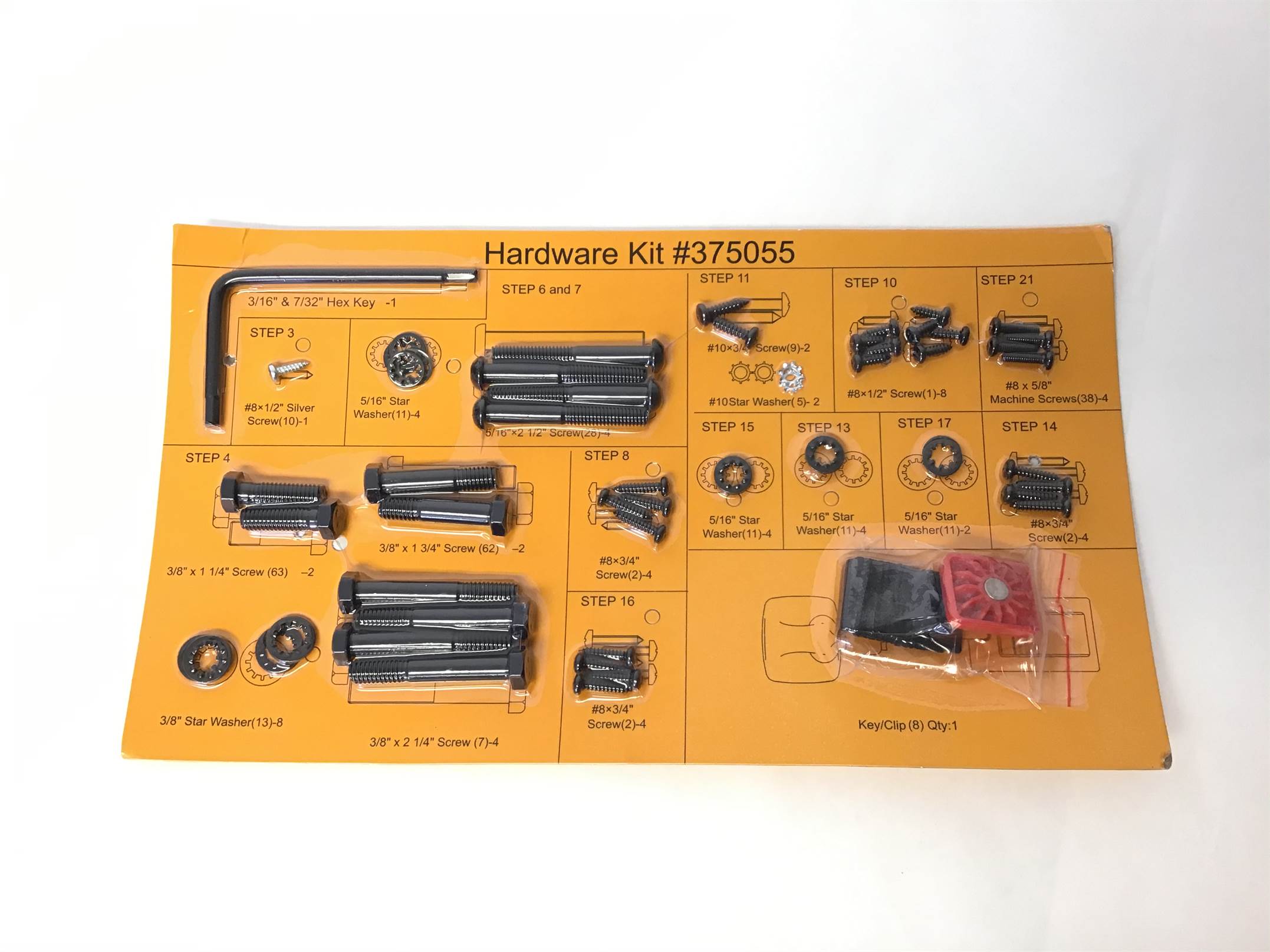 HARDWARE KIT, NOTE: