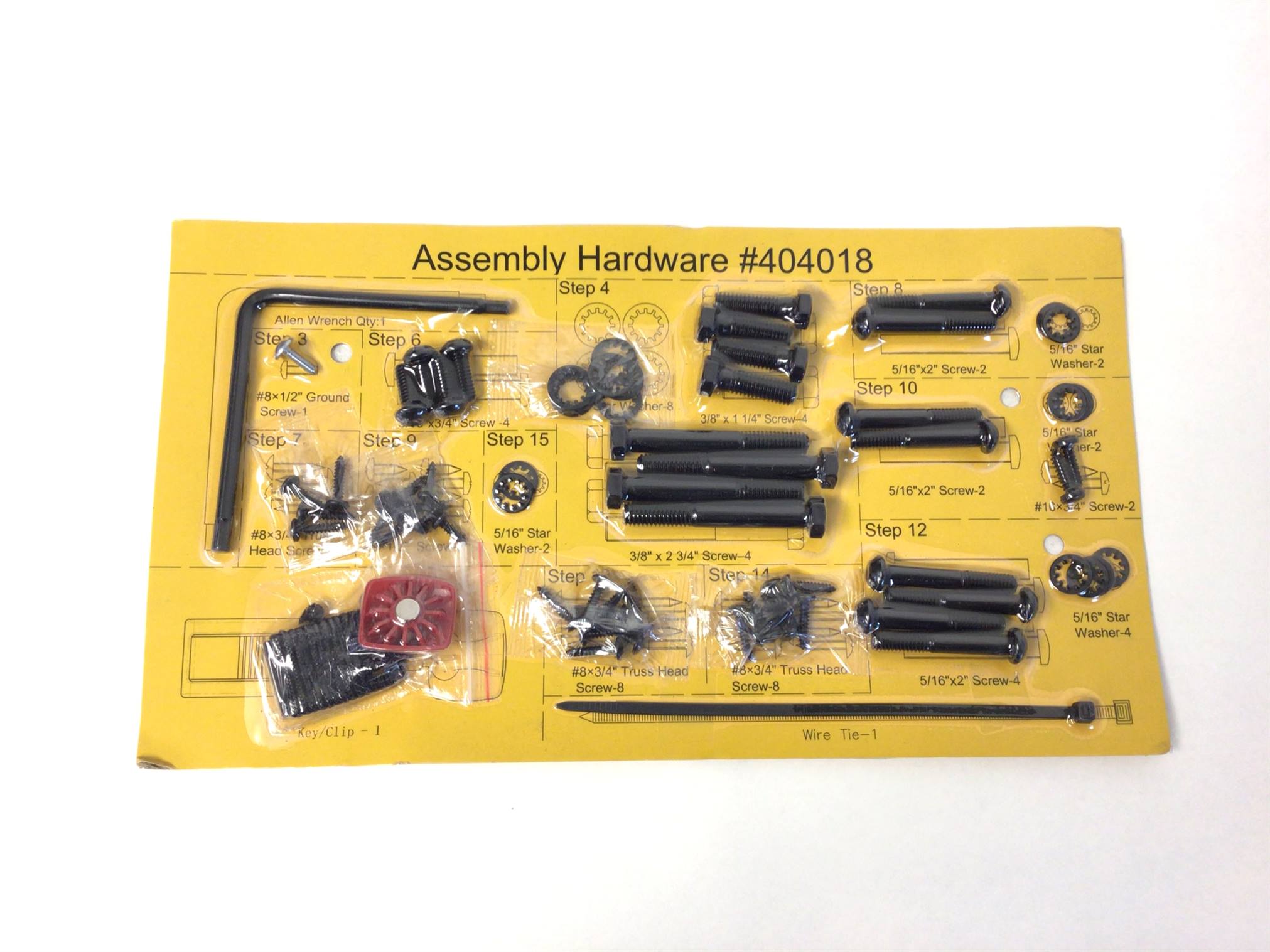 HARDWARE KIT NOTE: