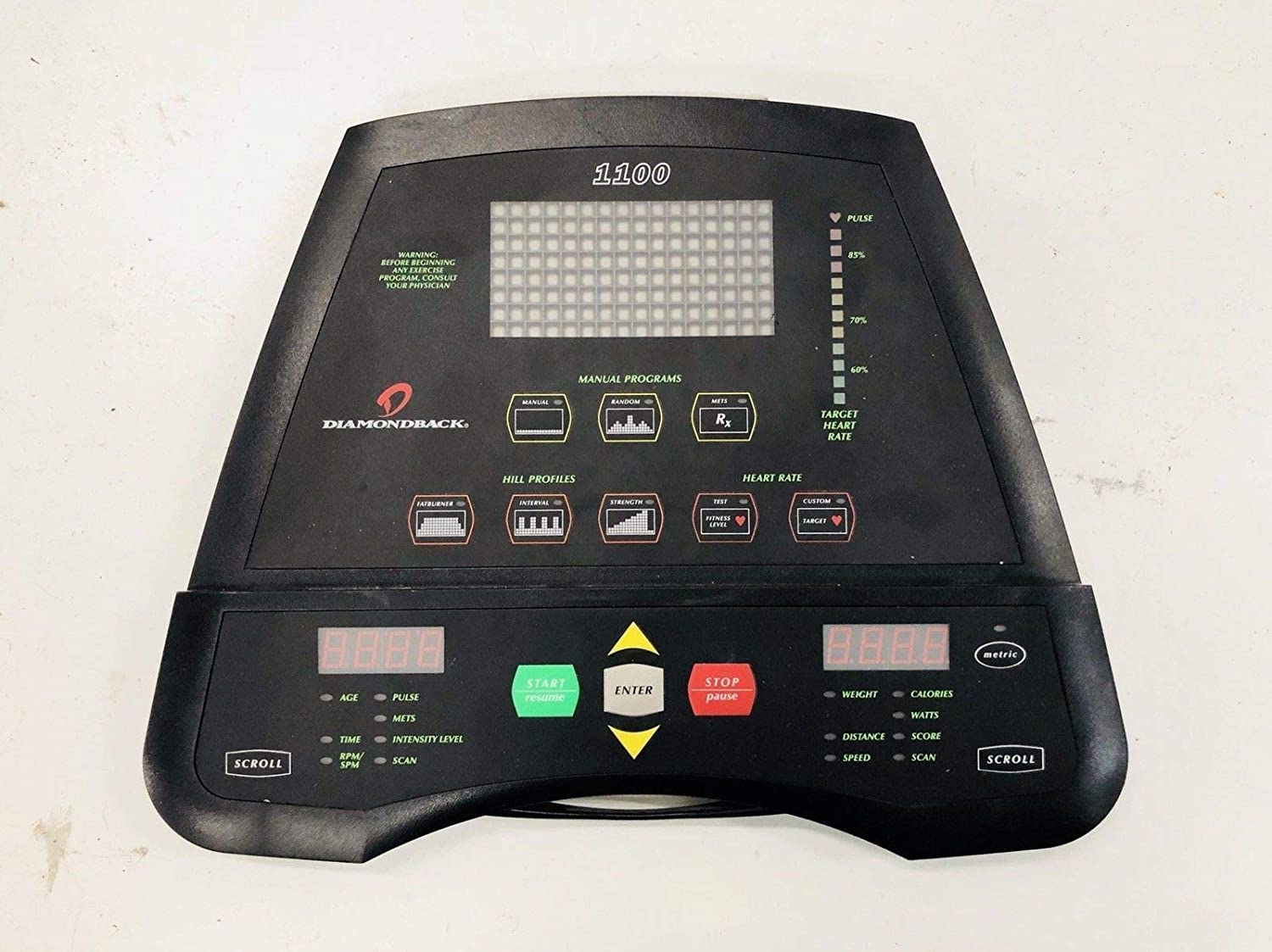 Upper Display Console Membrane Boarding (Used)