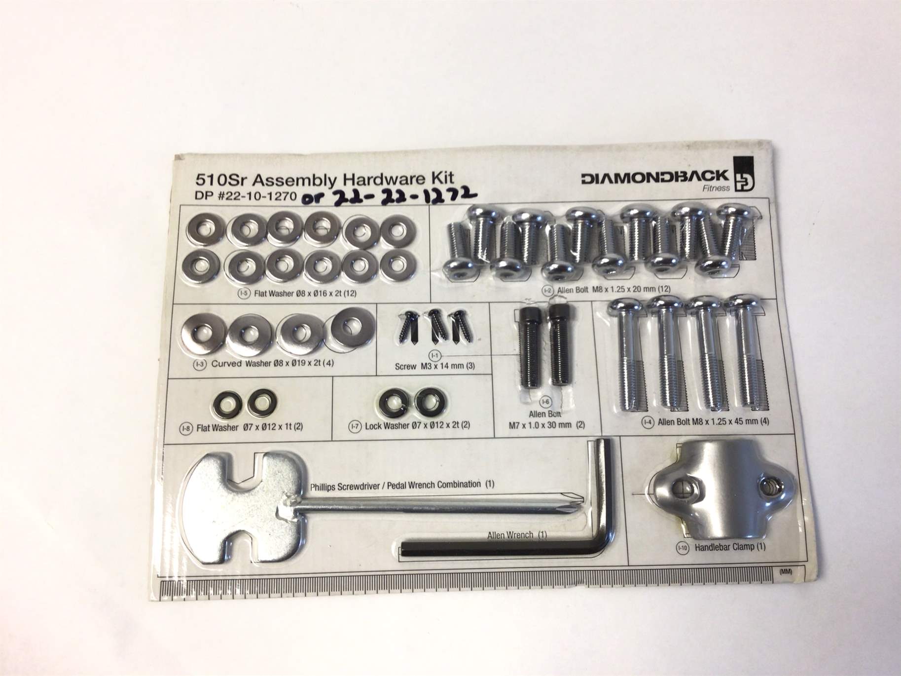 510SR 910SR RECUMBENT BIKE HARDWARE FASTENER BOLT KIT