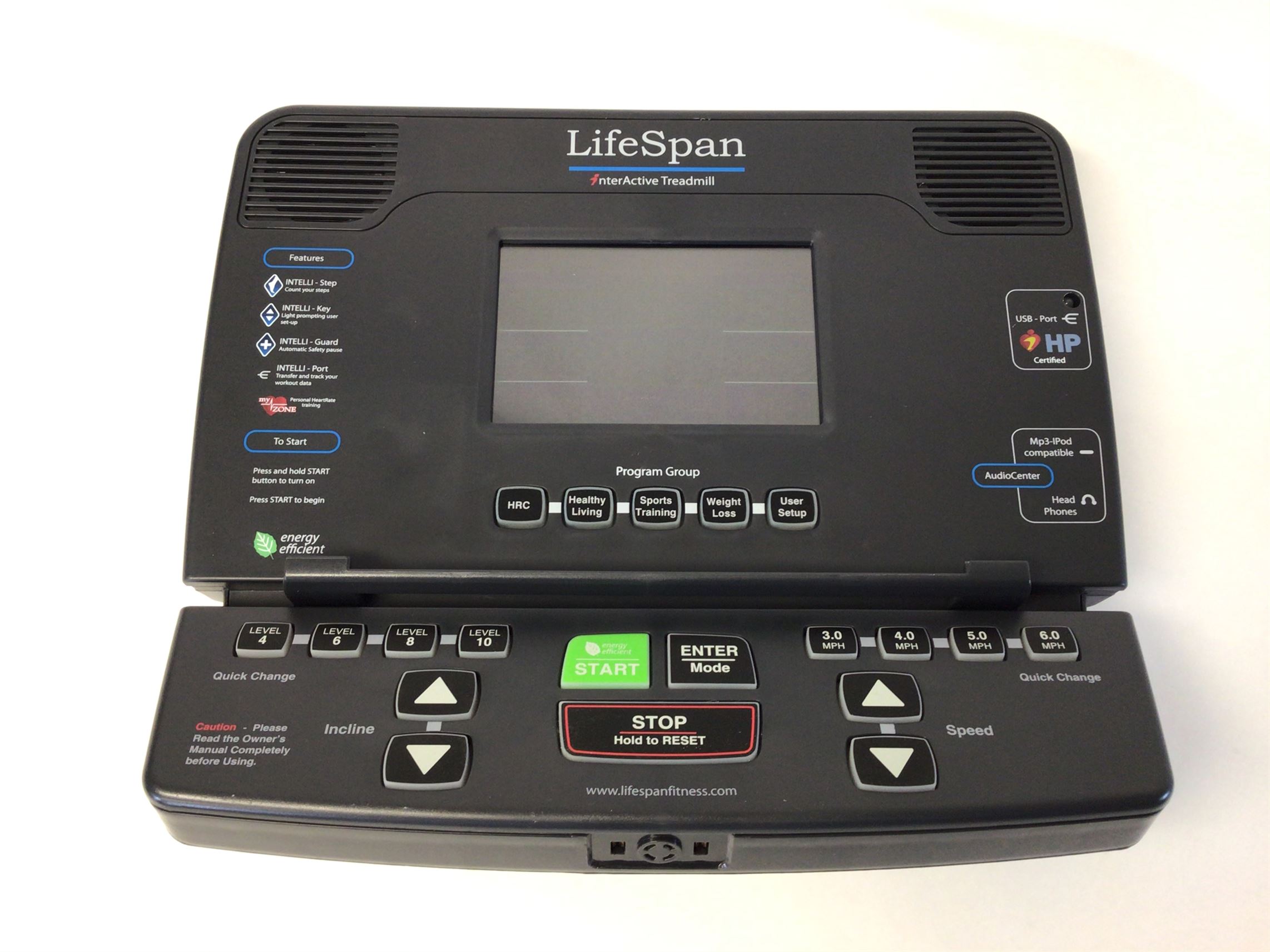 LIFESPAN TREADMILL TR4000I CONSOLE WITH 404120200801320 MAIN BOARD