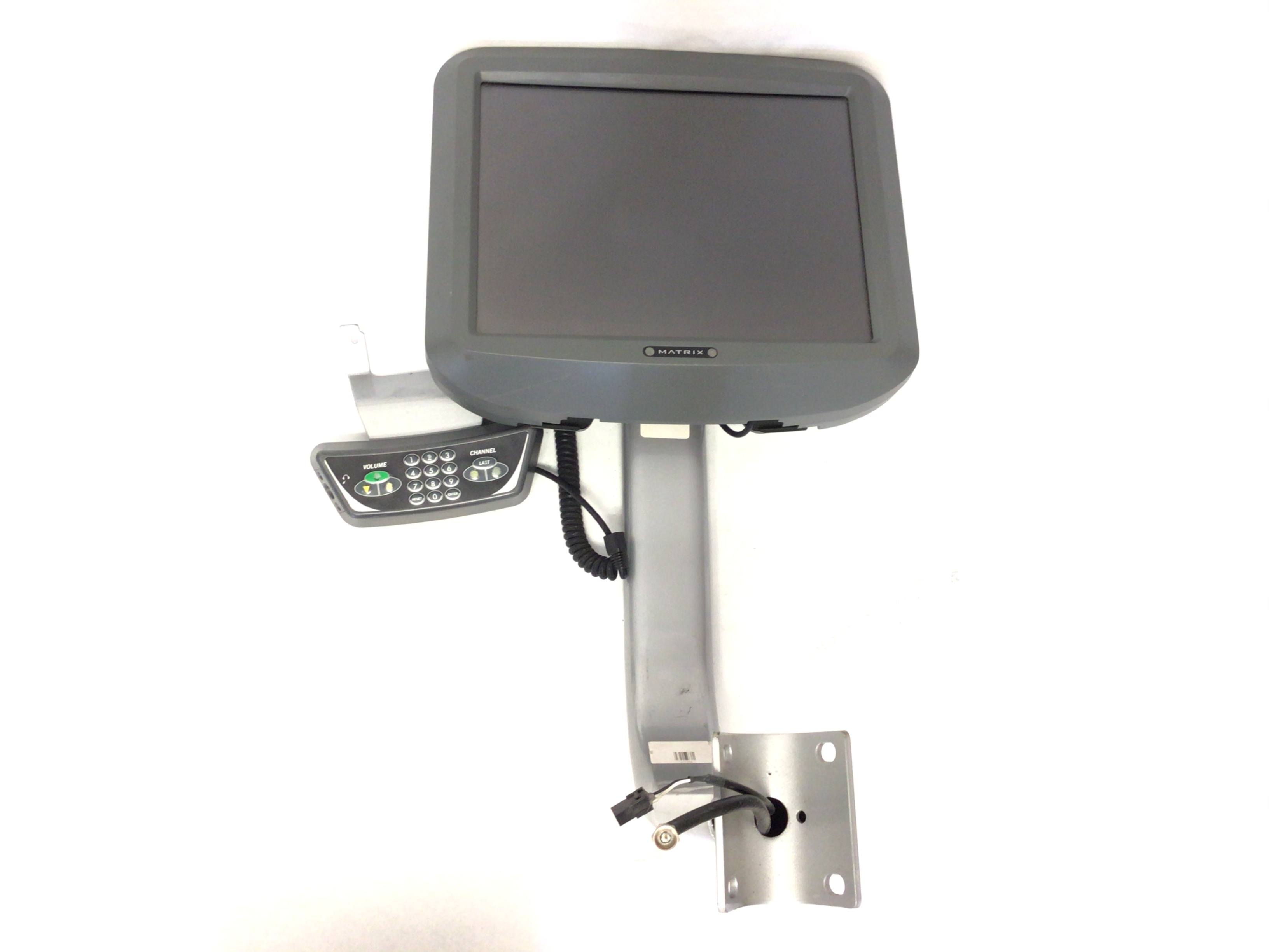 Used Matrix Commercial Recumbent PVS TV LCD and Remote w Mounting Bracket - R5x-05-G2 - MRB50B  - 2005