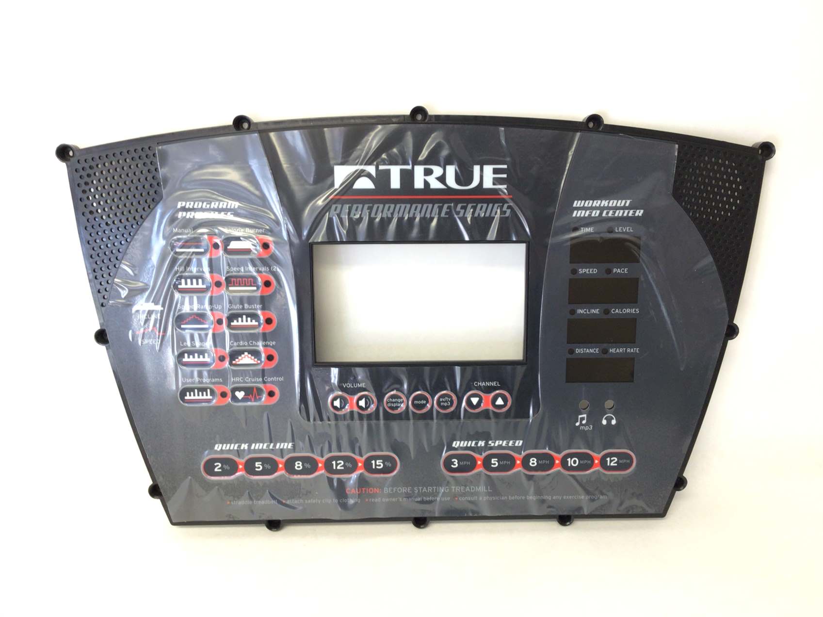 True Fitness 500 700 PS Performance Series Display Console Overlay