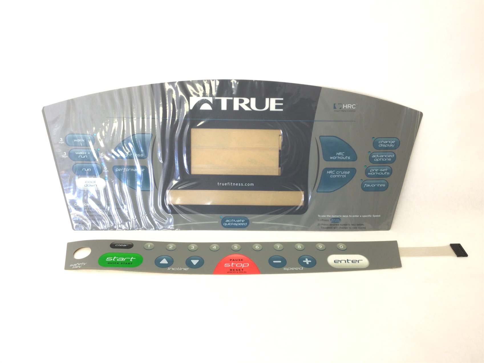 True Fitness Z5 Treadmill Console Overlay Set