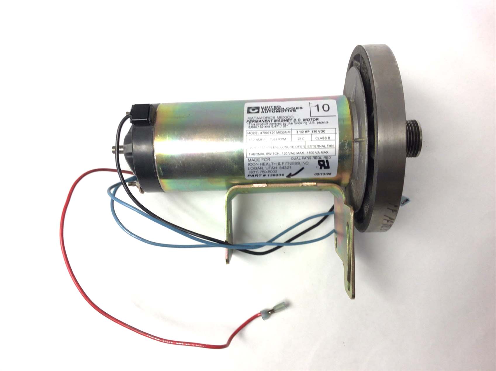 USED - UNITED TECHNOLOGIES AUTOMOTIVE 7007420 - 139236 DC DRIVE MOTOR