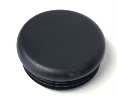 Handle Endcap Round Plug Plastic - Black (Used)