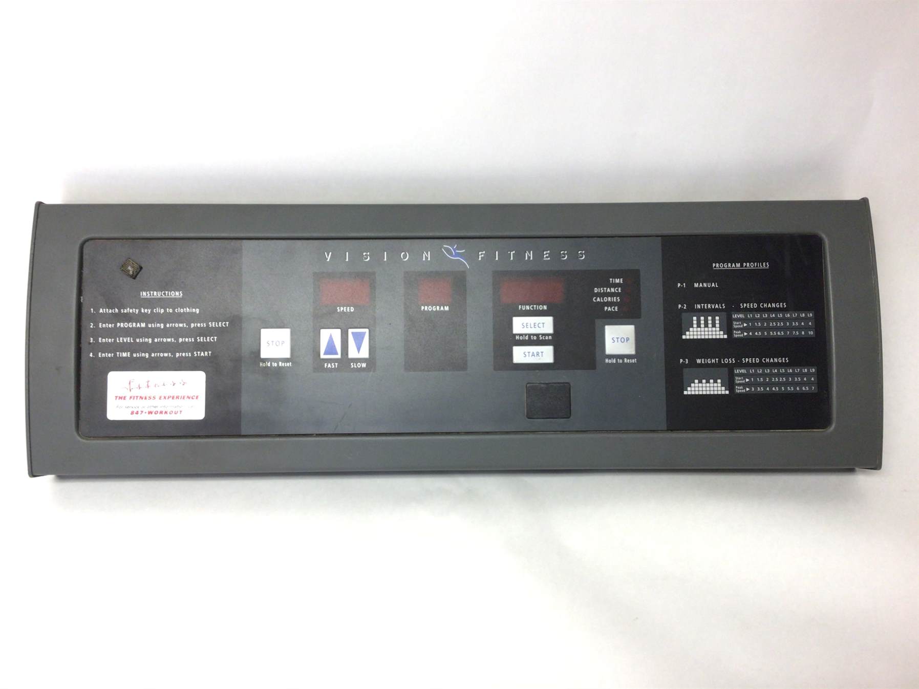 Vision Fitness T8100 Display Console