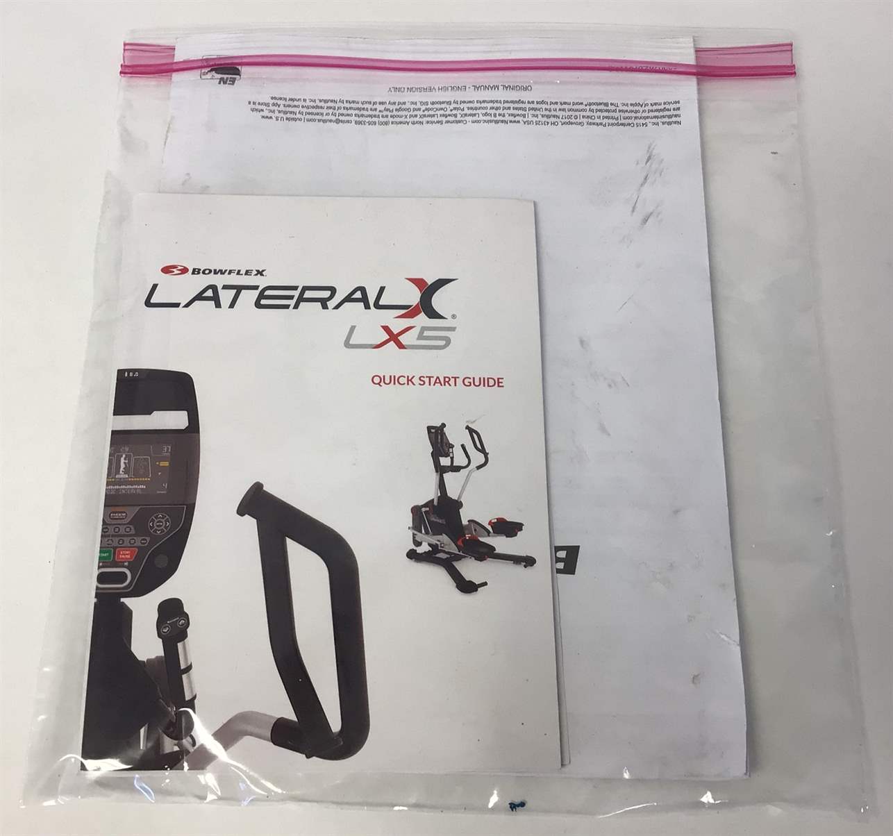 Bowflex Lateralx LX5 Quick Start Guide and User Manual (Used)