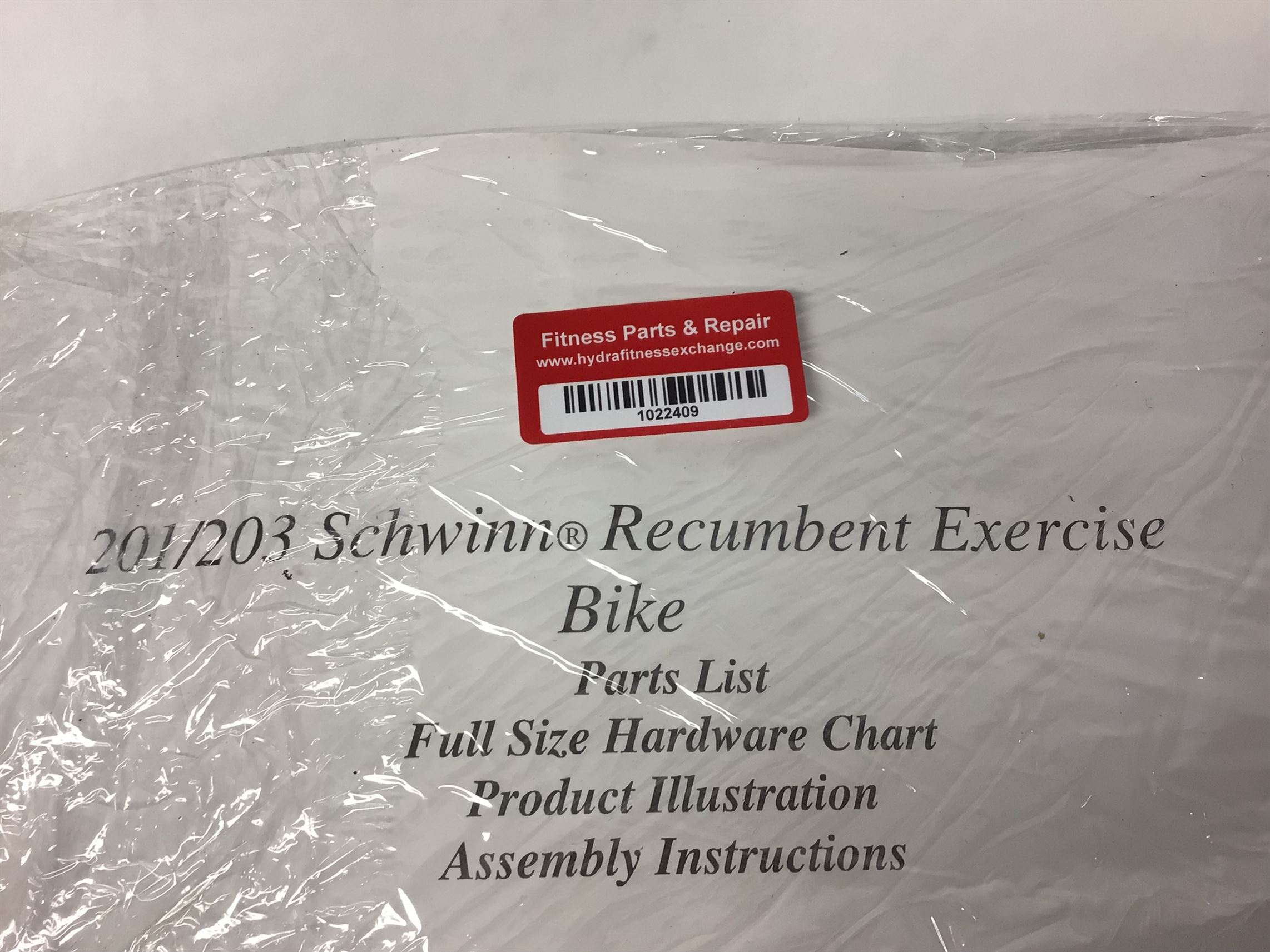 201 203 Recumbent Bike Owners Manual (Used)