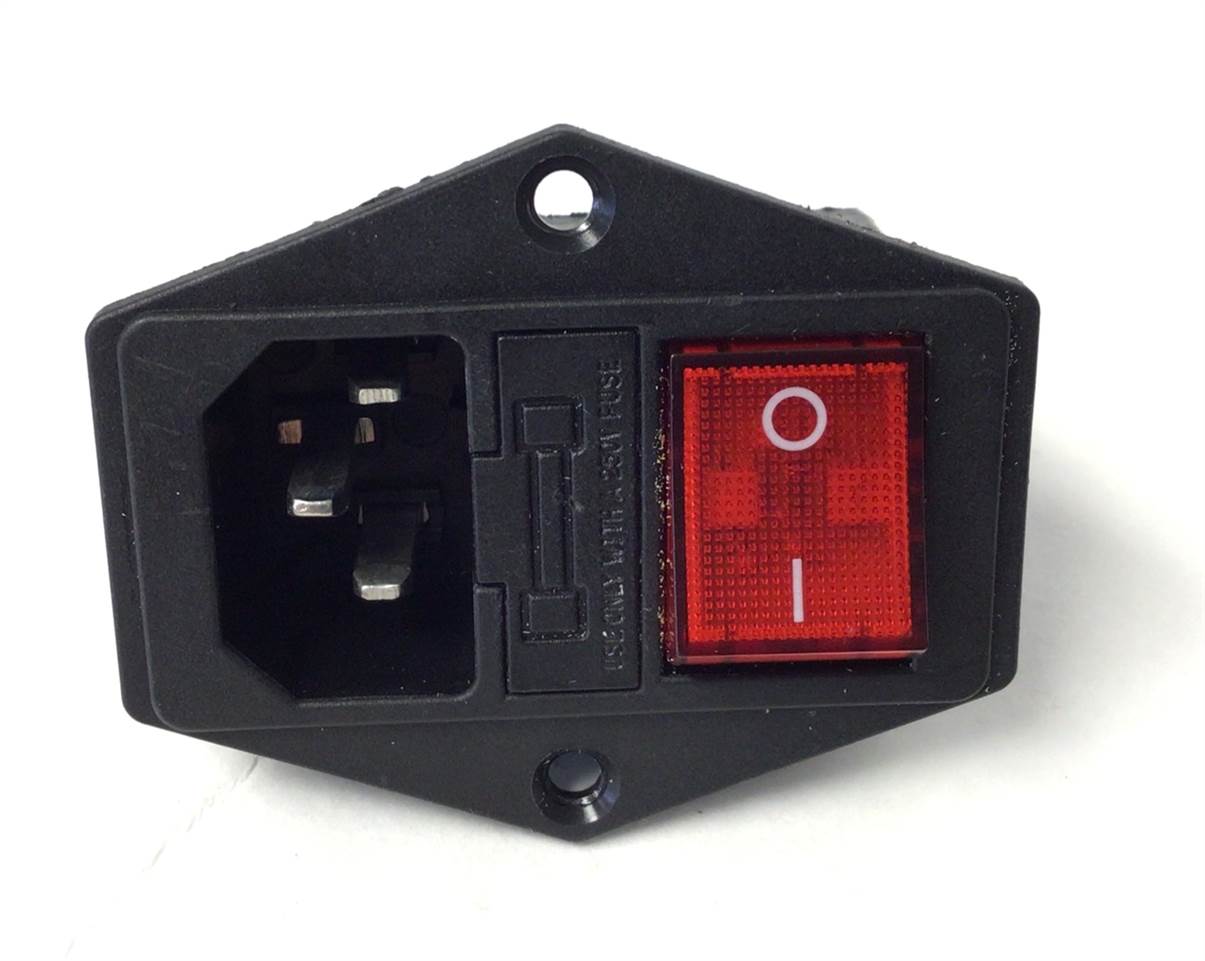 Power Entry Module Switch ON Off With Filter (Used)