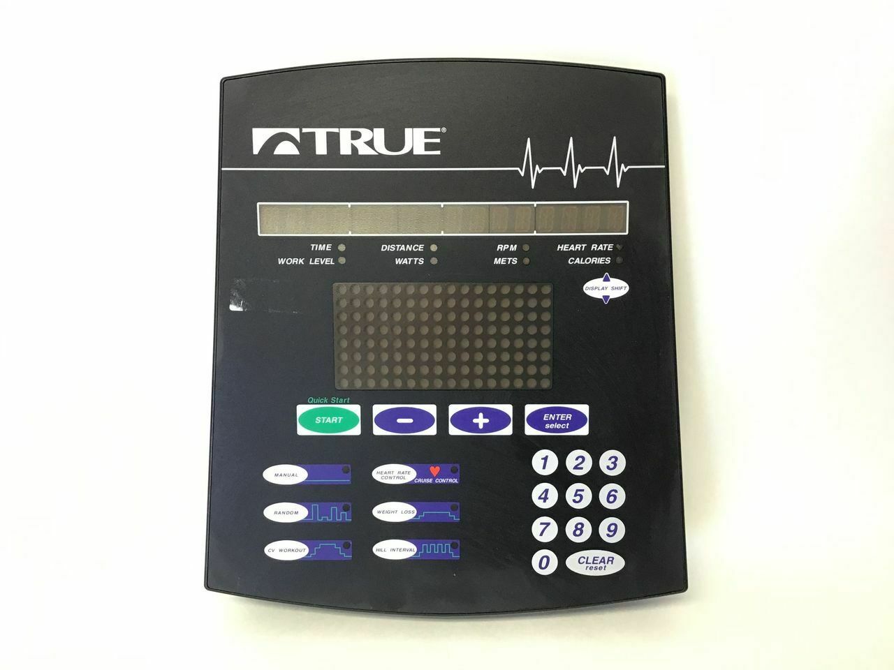 True Fitness 600R TR 600 TU 600 Recumbent Bike Display Console Assembly 7T006300 (Used)