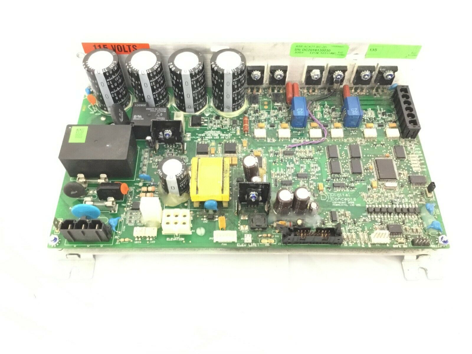 True Fitness TCS550-2 Treadmill Motor Control Board Controller ASR-ACK7T-RC-2D (Used)