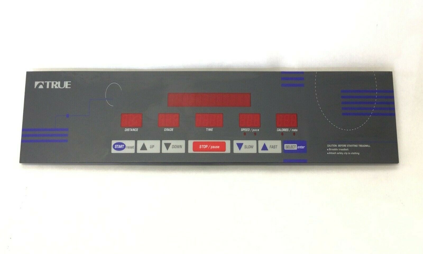 True Fitness 500 SS100 Treadmill Display Console Panel 5-663570 (Used)
