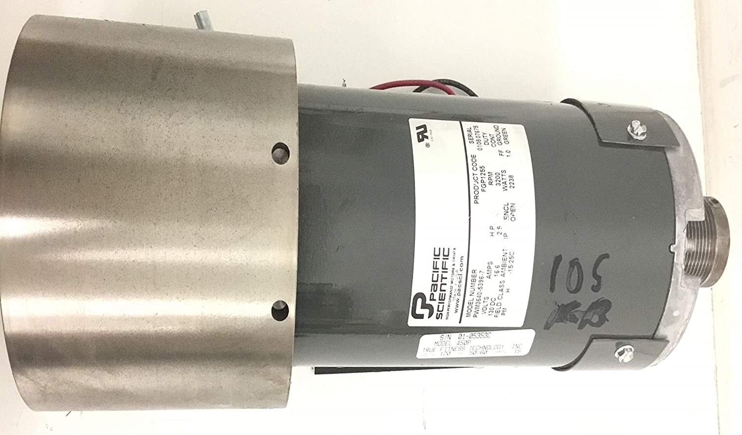 DC Drive Motor 2.5 HP PWM3640-5396-7 Works with True Fitness 450P 540ZT 550HRC Treadmill (Used)
