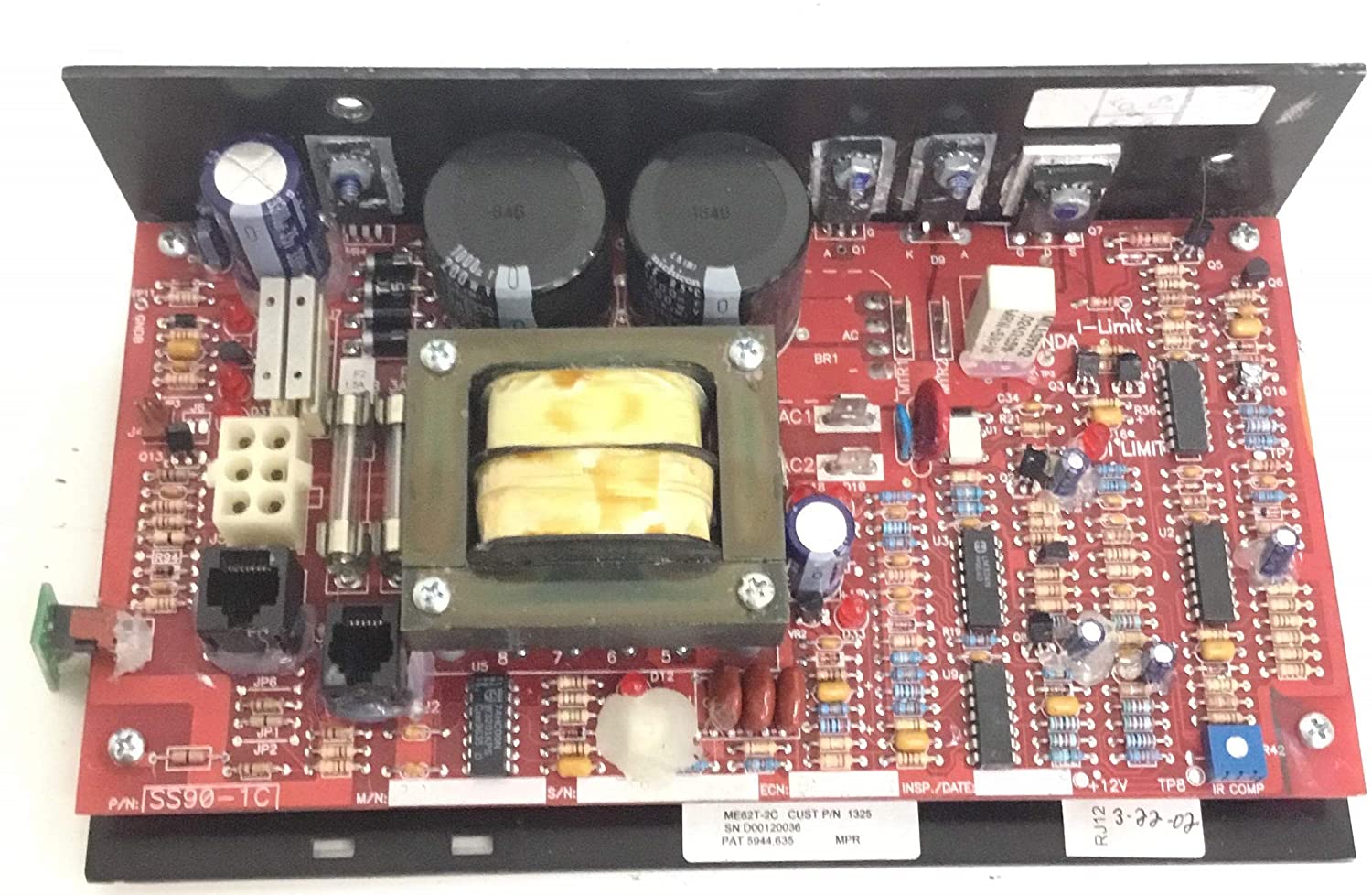 Lower Motor Controller Board ME62T-2C Works with True Fitness 450P 525HRC 550P 540ZT Treadmill (Used)