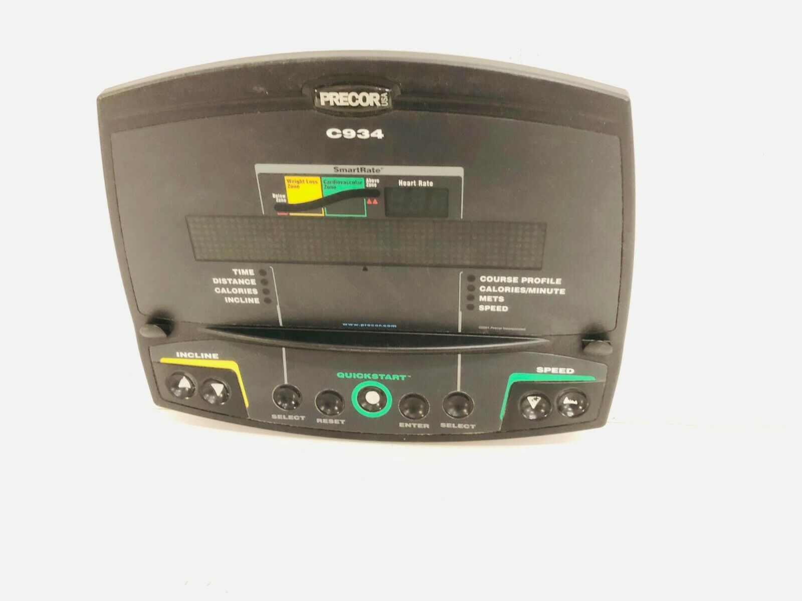 Precor 9.3x C934 C534SP Treadmill Display Console Panel 45528-101 (Used)