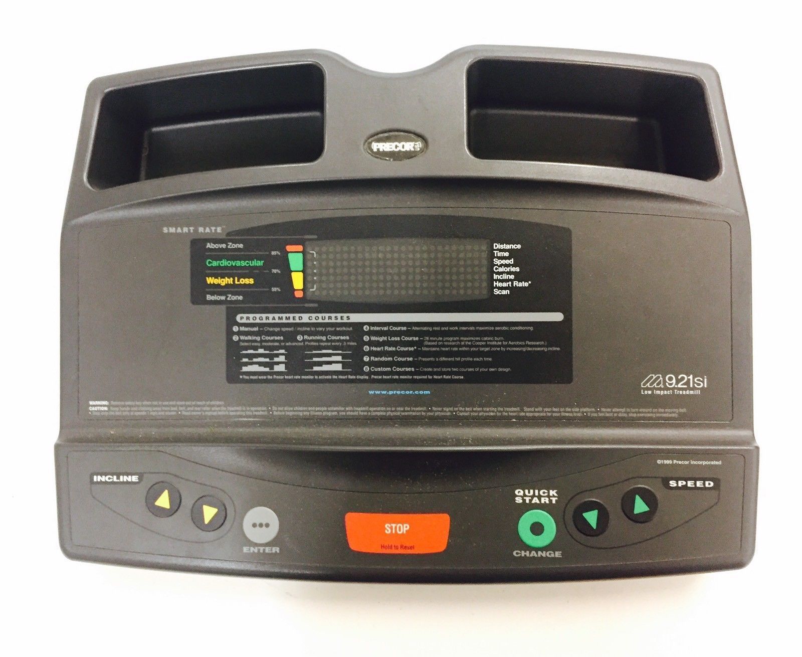 Precor Treadmill 9.21si (2y) Electronic Display Console Panel & Electronics (Used)