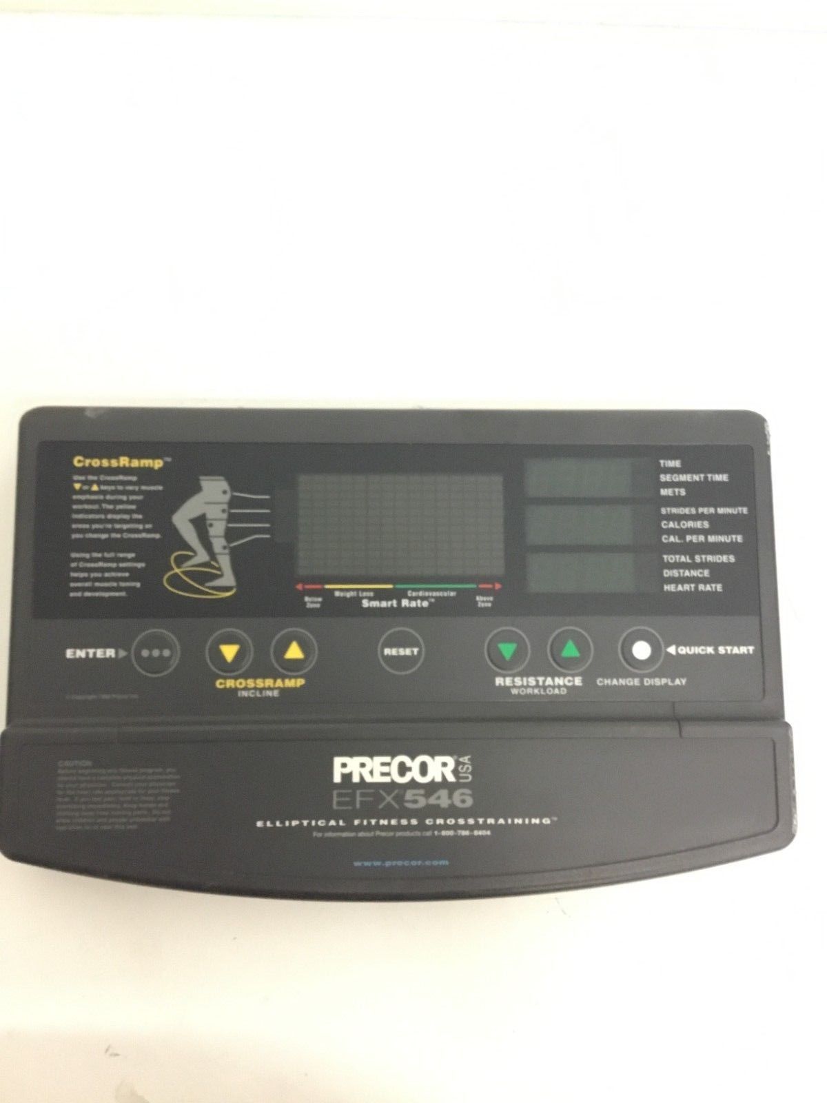 Precor EFX 546 Elliptical Display Console Panel 38211-101 (Used)