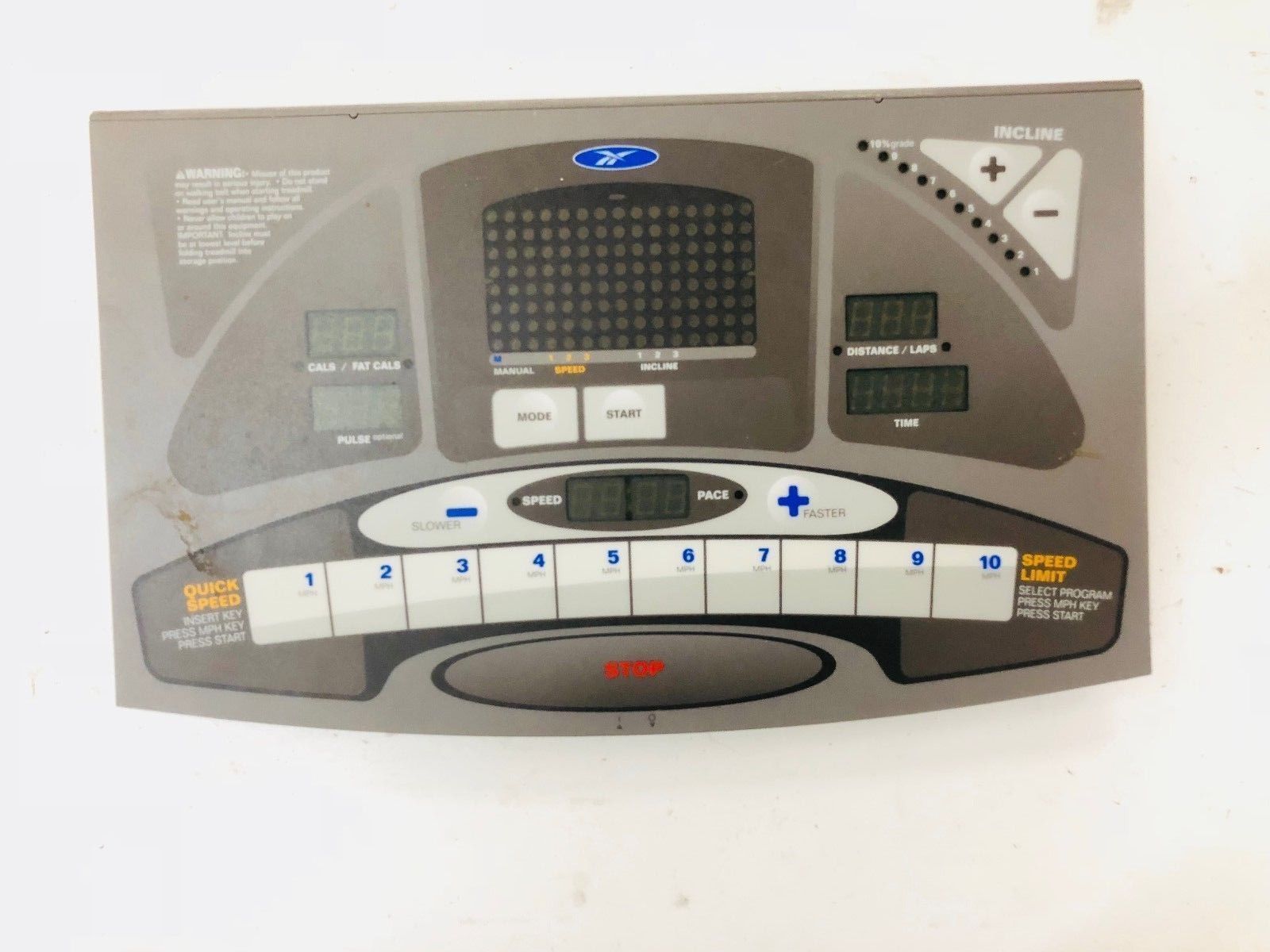 Reebok (Icon) - ACD 1 - RBTL11980 Treadmill Display Console ET-1808 ECT-1808 (Used)