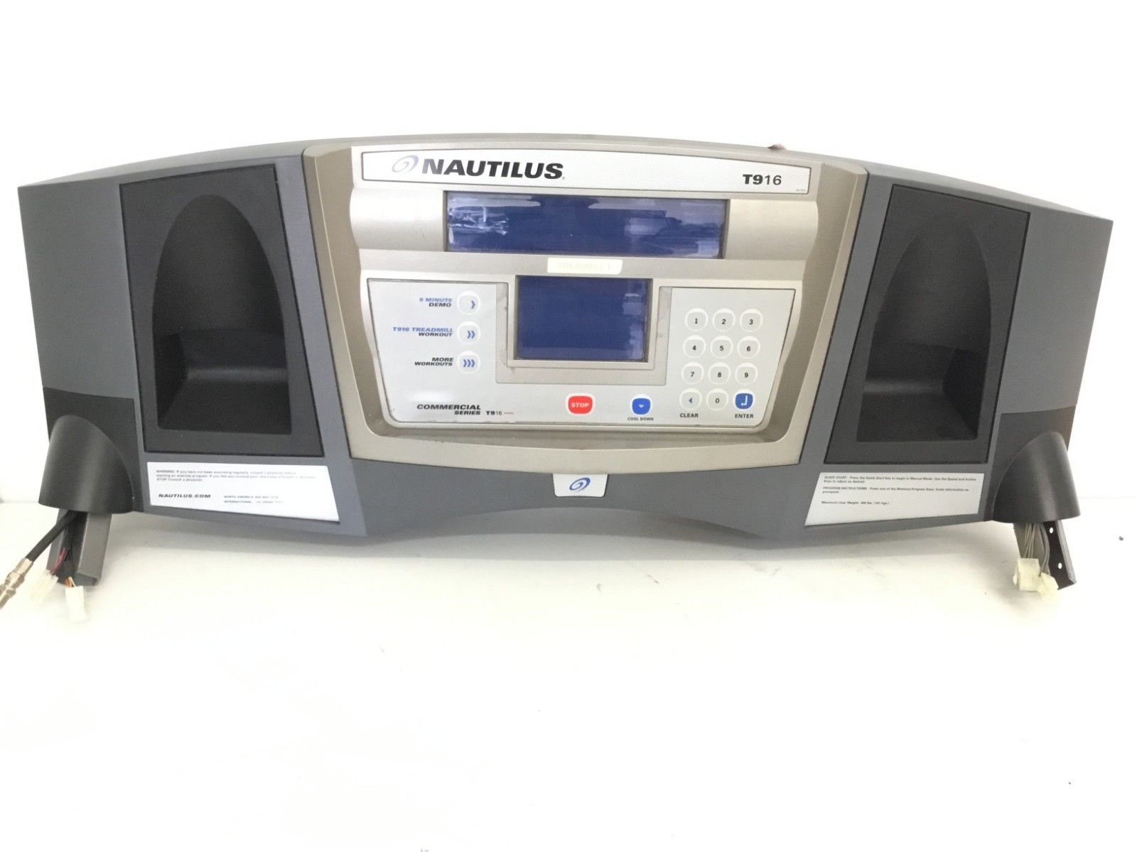 Nautilus T916 Commercial Treadmill Display Console (Used)