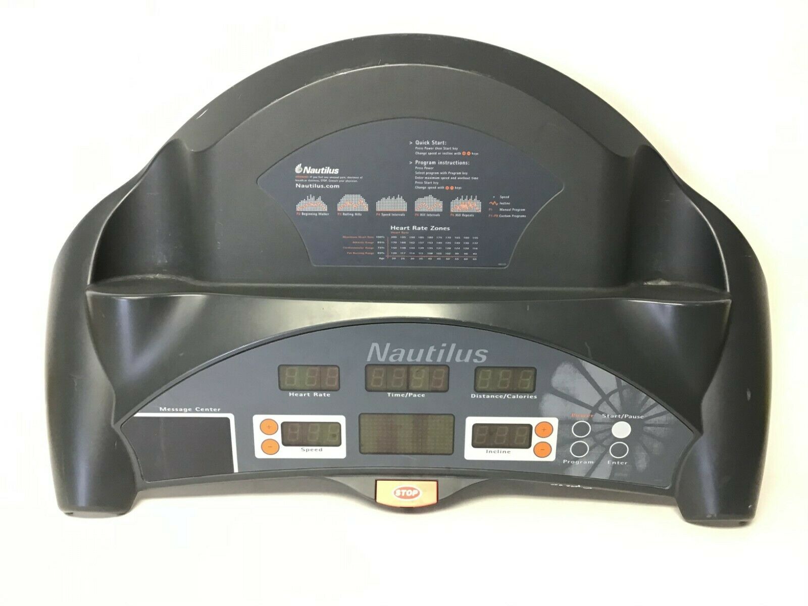 Nautilus NTR500 Treadmill Display Console Panel 372112 (Used)