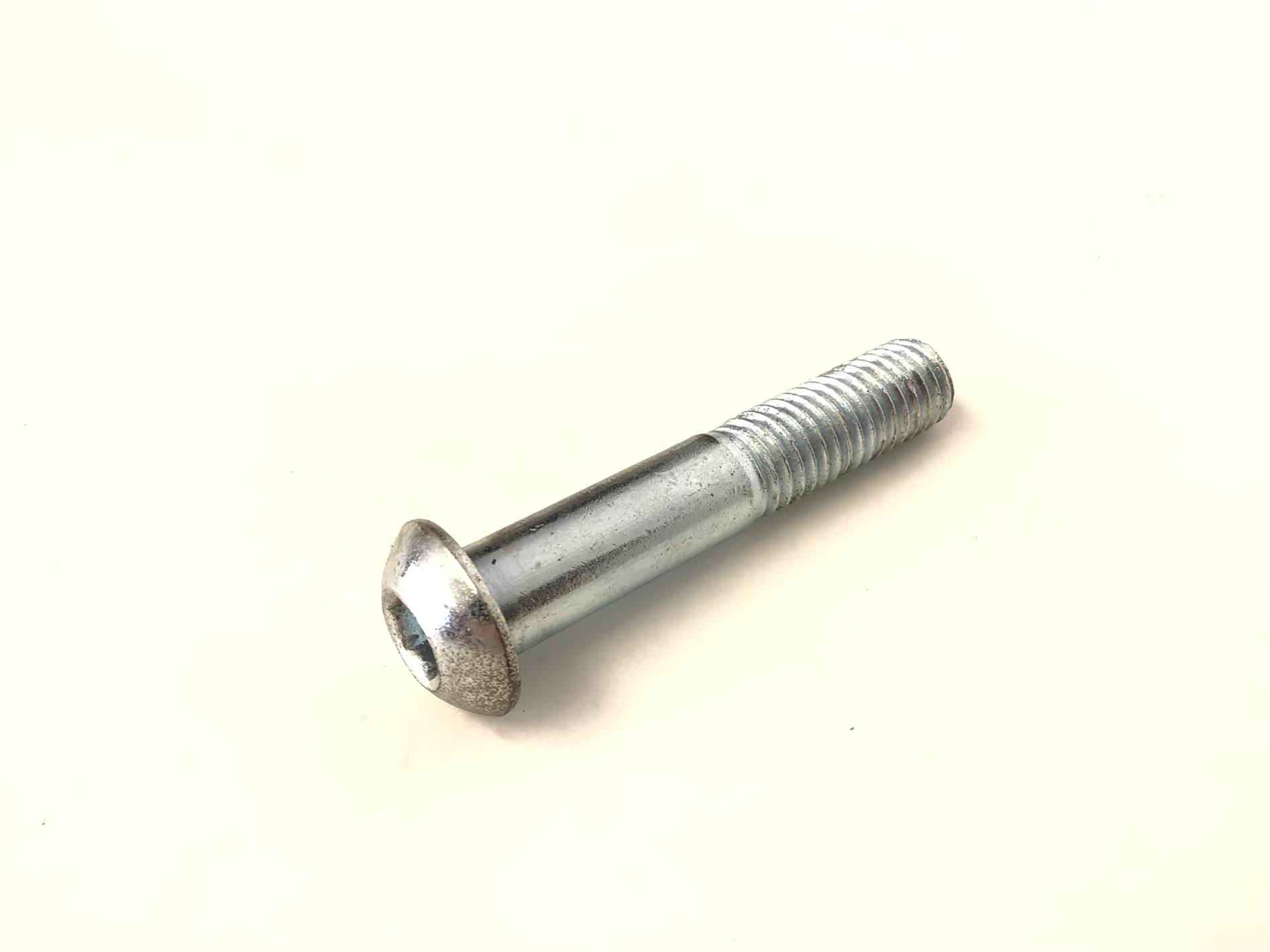 Transport Wheel Bolt Chrome Button Screw - 1/2-15-2.80 Inches (Used)