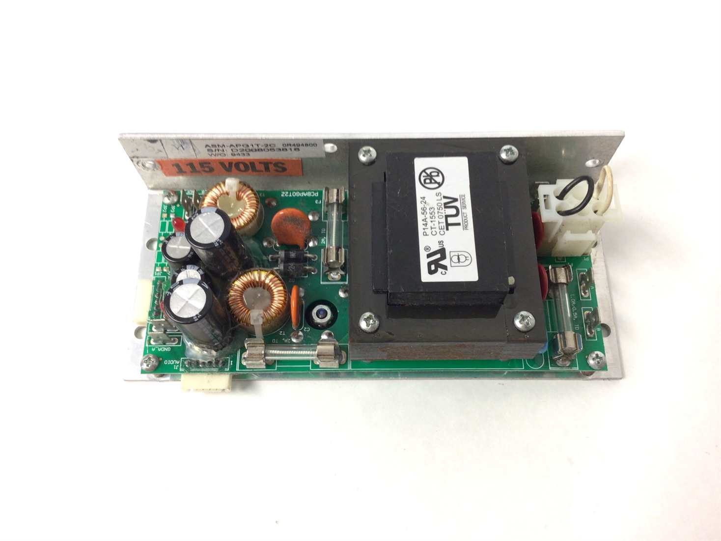 power supply, fan/audio (apg1t)