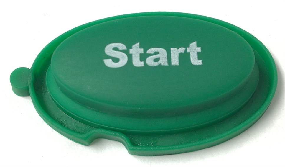 Start Button Switch Key Button Green (Used)