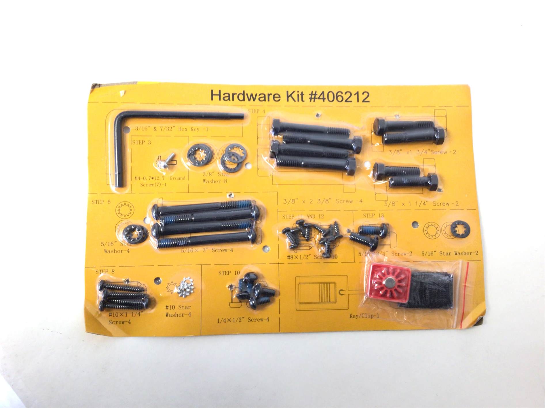 HARDWARE KIT NOTE: