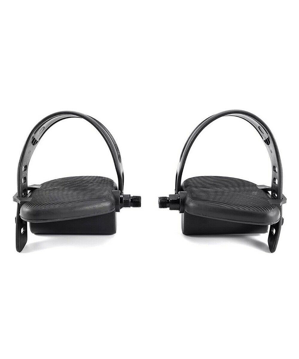 Pedal Pair Set w/Straps 9/16” Quick Adjust