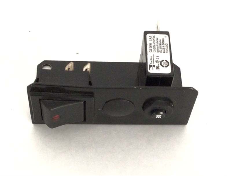 Treadmill On Off Switch Power 18A Circuit Breaker with Plate (Used)
