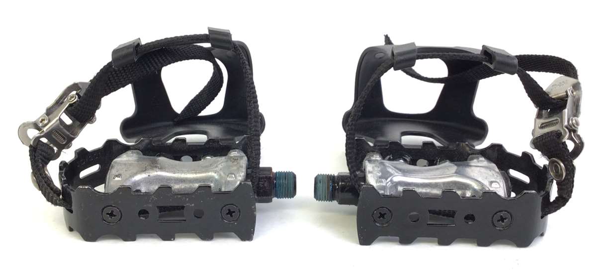 Pedal Pair Set with Toe Cage