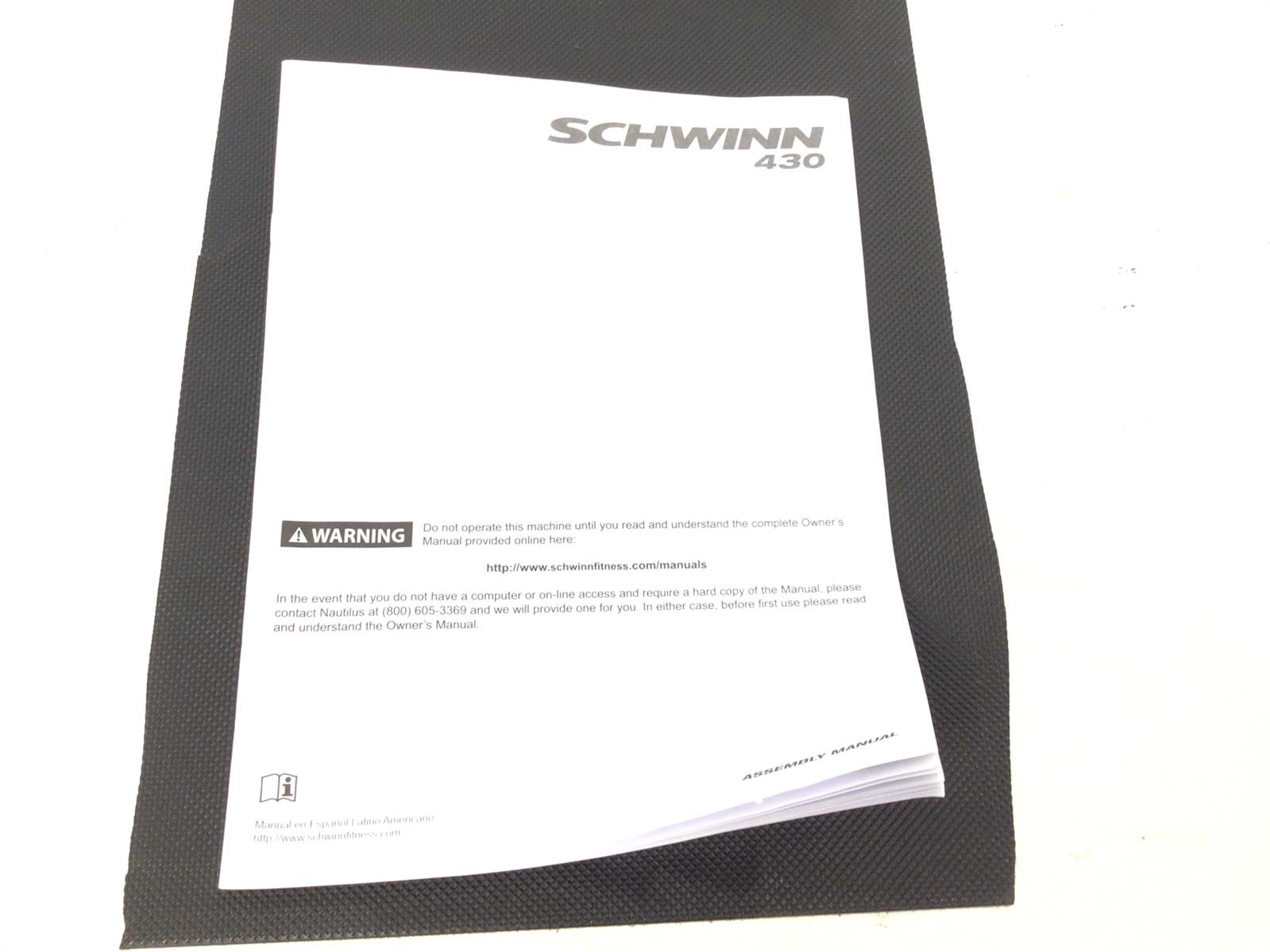 Schwinn 430 100516 Owners manual (Used)