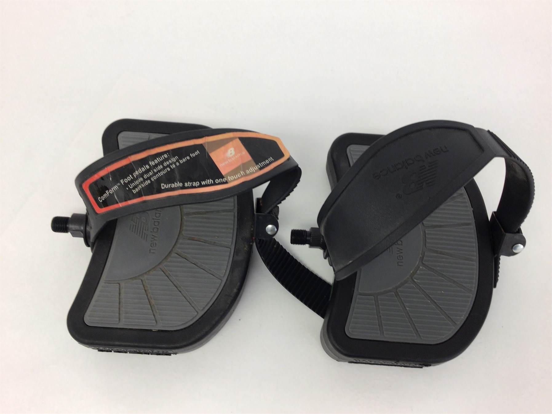 Left & Right Foot Pedal OEM 1.2 Inch Spindle Set With Straps (Used)