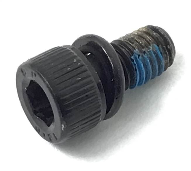 SCREW, M5 X 0.8 X 10.0L SHCS, BLACK ZINC, 12.9 STL, SPRING WASHER