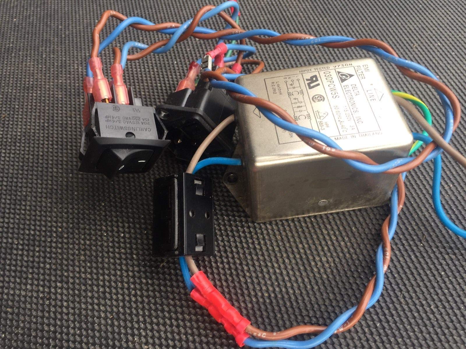 AC Power Electronic Entry Module With Filter and Wire Harness