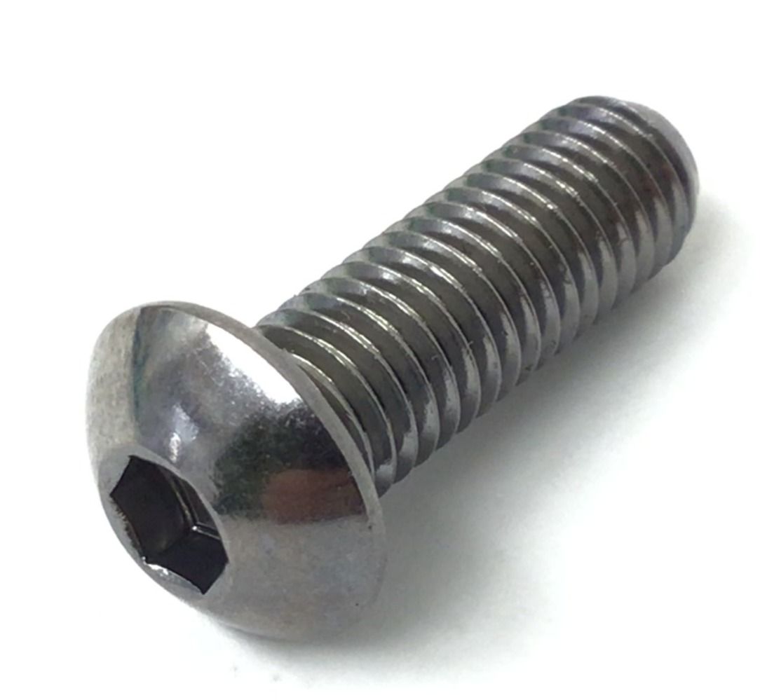 Screw;Oval;Hex Socket;M10x1.5Px30L;Chromed