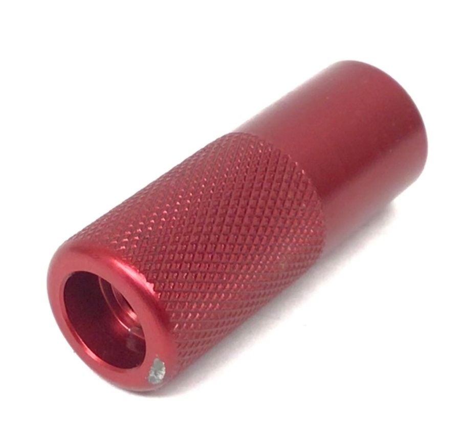 Red Knurled Tube