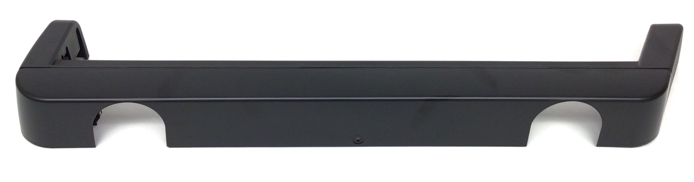 SHROUD: SEAT RAIL, LEFT, CHARCOAL GRAY