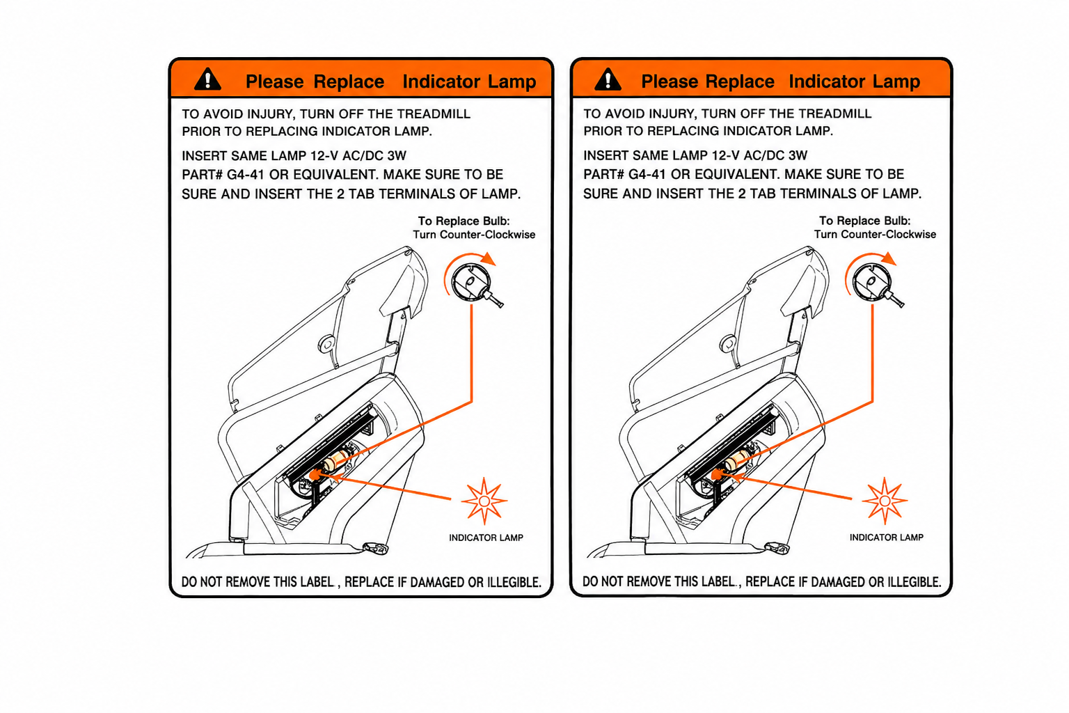 Warning Label, OPERATE, COATED, CS17