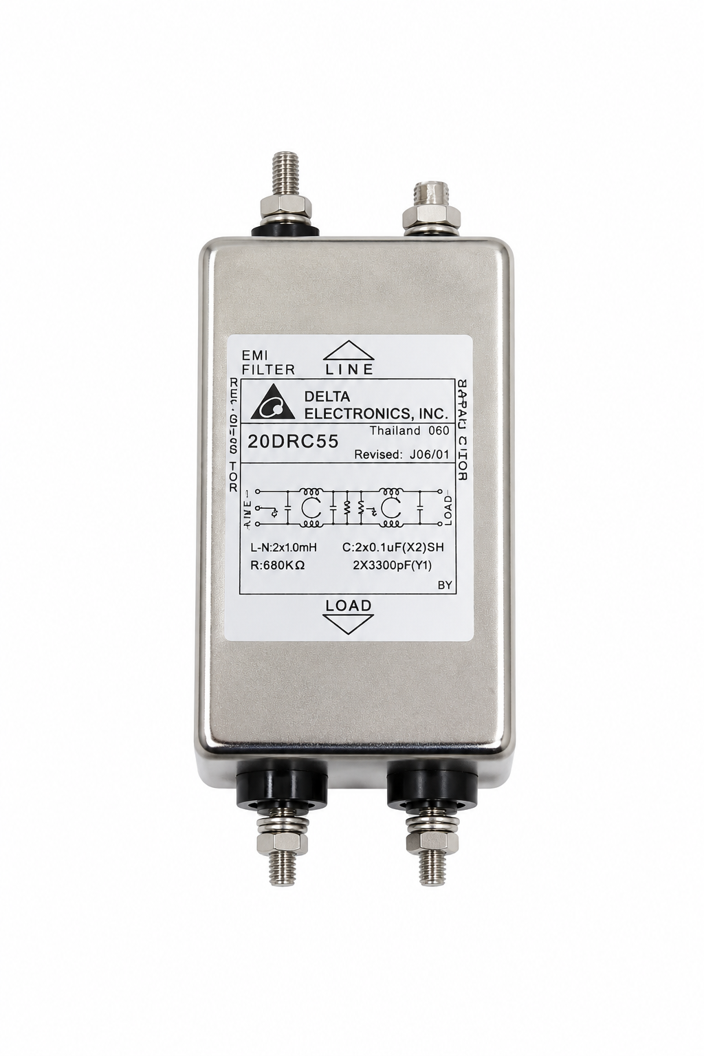 EMI Wave Filter, 115V/250V/20A