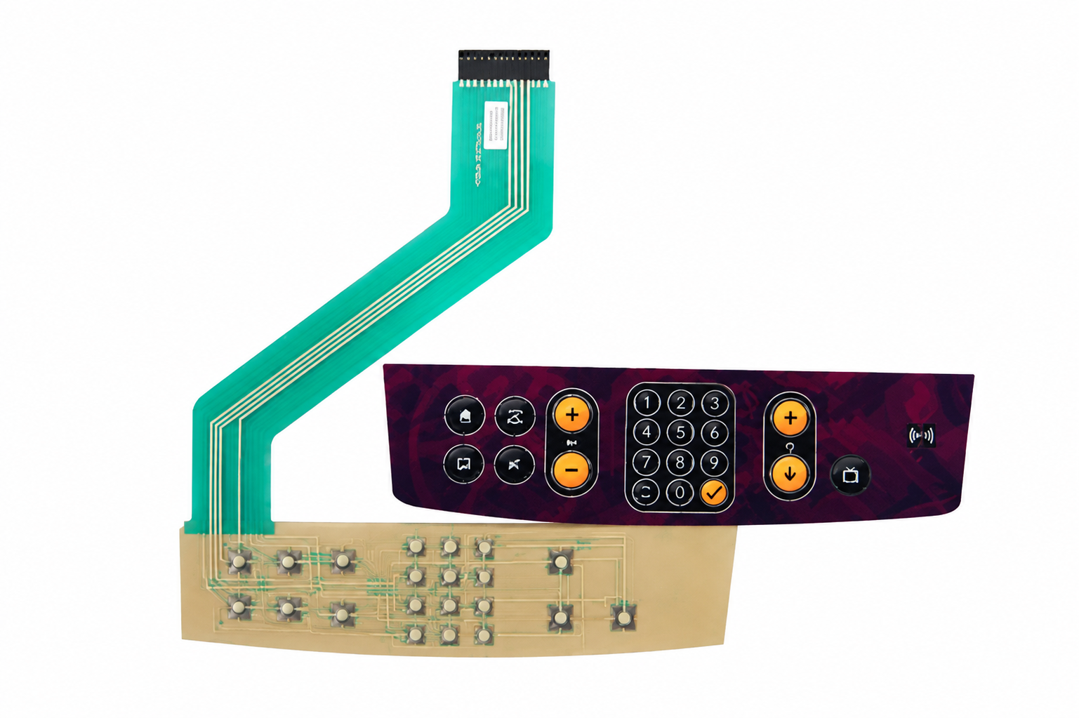 Overlay Set, TV, key pad, EP623D