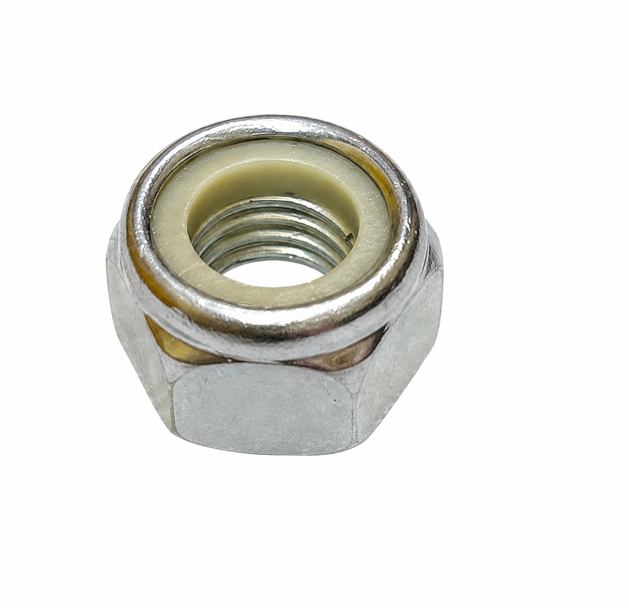 Nut, Nylon, M14x2.0P, Grade 12.9, Chrome