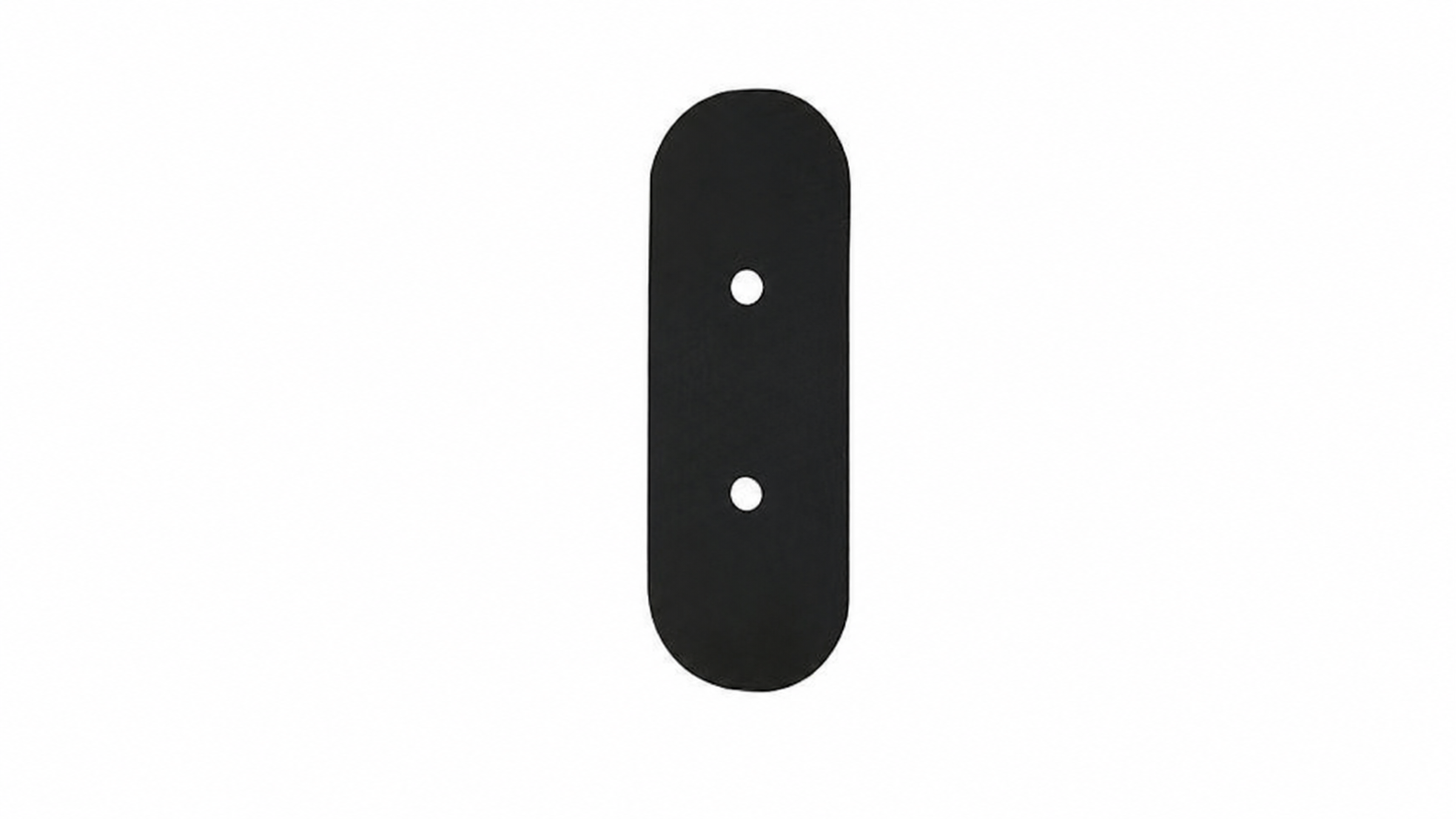 Plastic Plate, Snug, 2, PA66, BL/Black C, GM